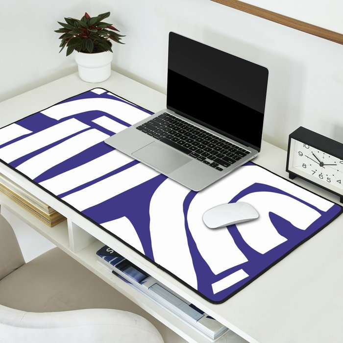 Abstract stripe mosaic Desk Mat Gallery Image 2