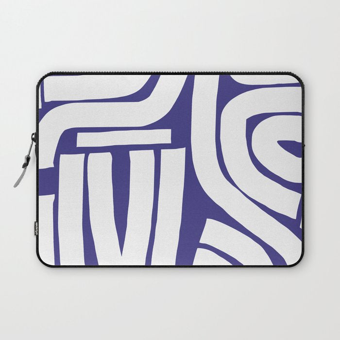 Abstract stripe mosaic Laptop Sleeve Gallery Image 1