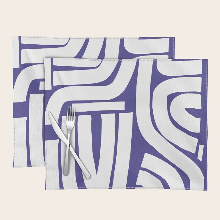 Abstract stripe mosaic Placemat Gallery Image 1
