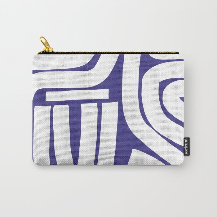 Abstract stripe mosaic Carry All Pouch Gallery Image 1