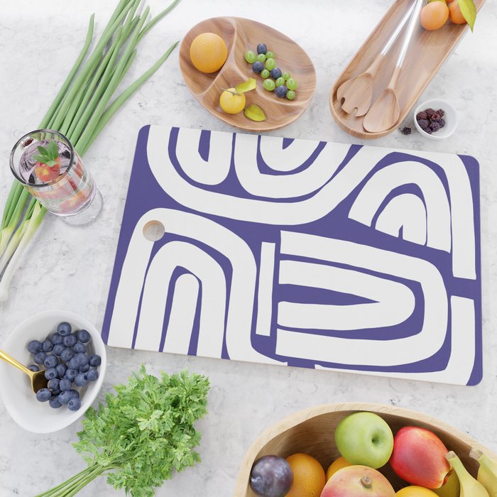 Abstract stripe mosaic Cutting Board Gallery Image 2