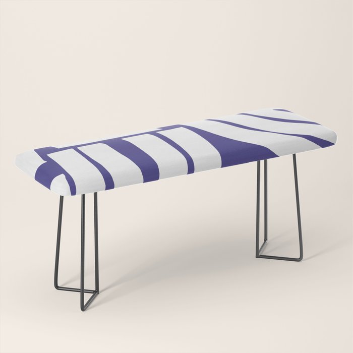 Abstract stripe mosaic Bench Gallery Image 1