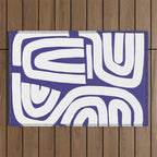 Abstract stripe mosaic Outdoor Rug Gallery Image 1