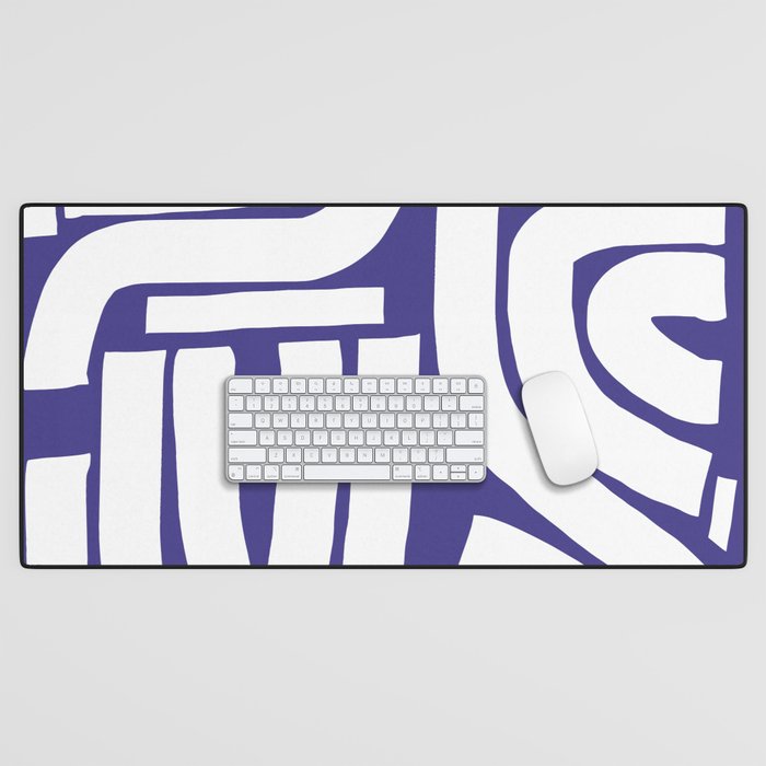 Abstract stripe mosaic Desk Mat Gallery Image 1