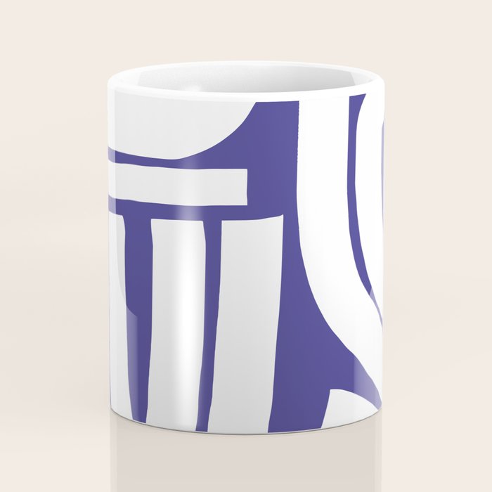 Abstract stripe mosaic Coffee Mug Gallery Image 4