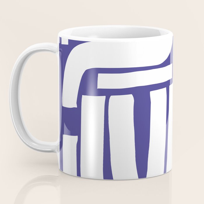 Abstract stripe mosaic Coffee Mug Gallery Image 3