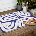 Abstract stripe mosaic Outdoor Rug Gallery Image 2