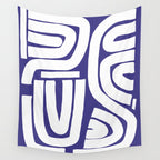 Abstract stripe mosaic Wall Tapestry Gallery Image 4