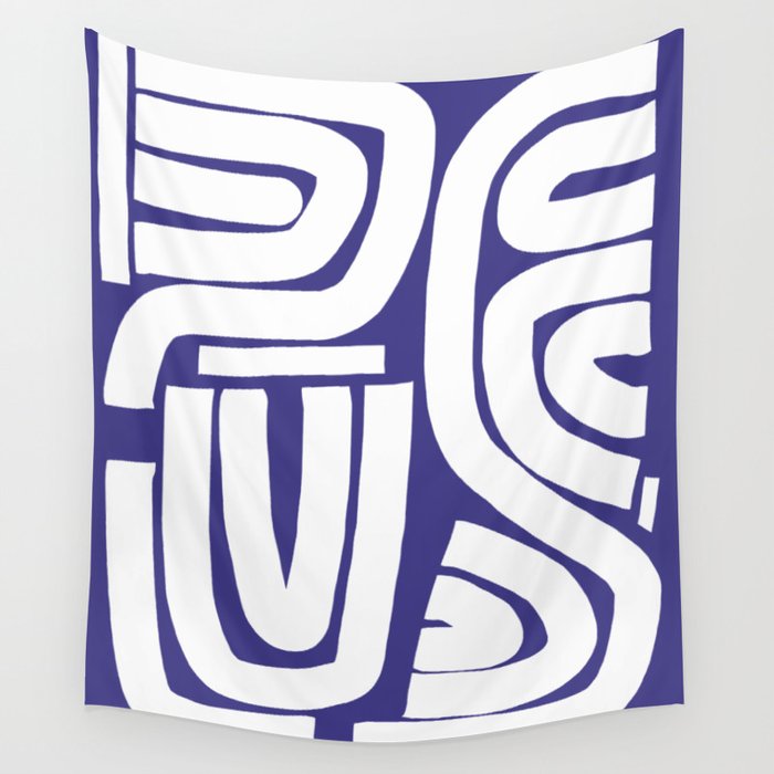 Abstract stripe mosaic Wall Tapestry Gallery Image 4