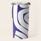 Abstract stripe mosaic Travel Mug Gallery Image 2