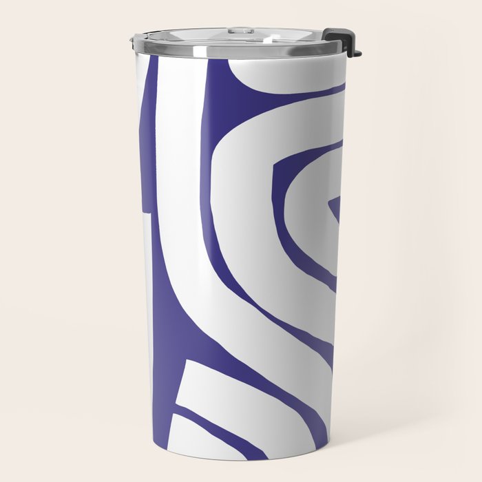 Abstract stripe mosaic Travel Mug Gallery Image 2