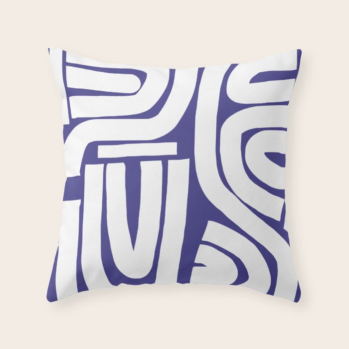 Abstract stripe mosaic Throw Pillow Gallery Image 6
