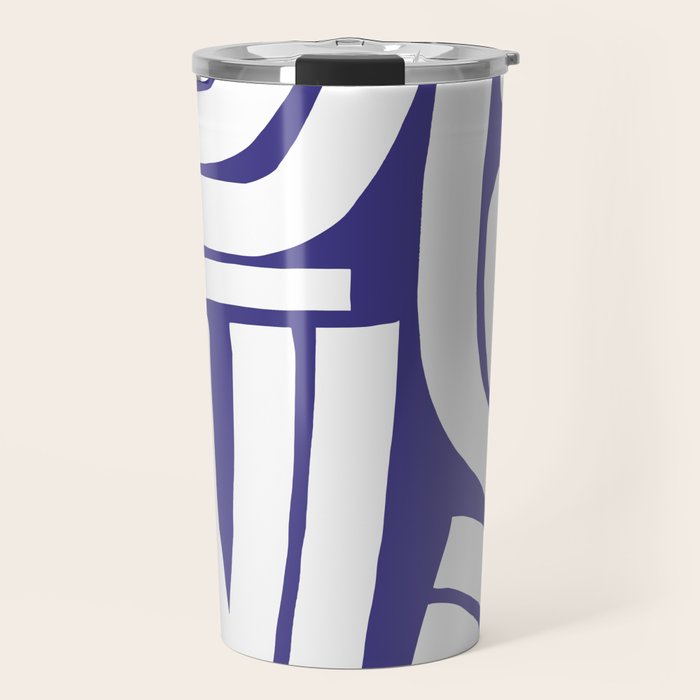 Abstract stripe mosaic Travel Mug Gallery Image 1