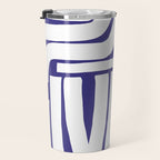 Abstract stripe mosaic Travel Mug Gallery Image 3