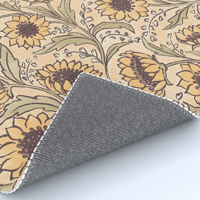 Sunflowers - gold Rug Gallery Image 4