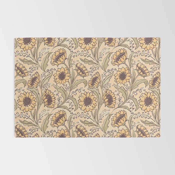 Sunflowers - gold Rug Gallery Image 2