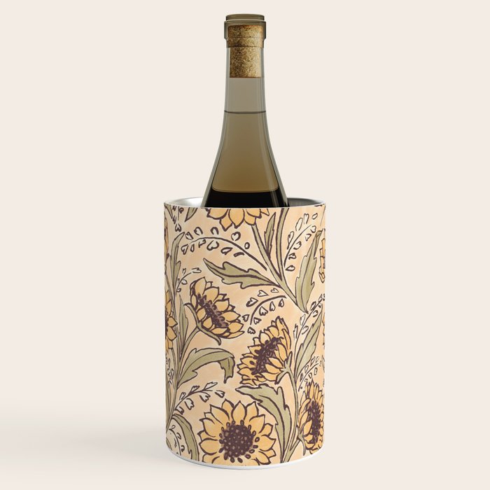 Sunflowers - gold Wine Chiller Gallery Image 1