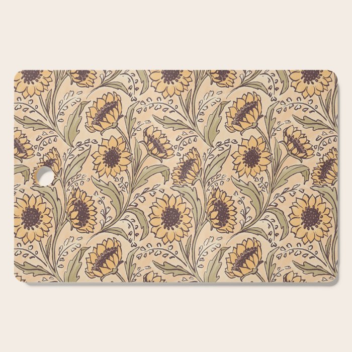 Sunflowers - gold Cutting Board Gallery Image 1