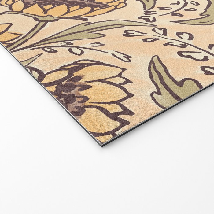 Sunflowers - gold Welcome Mat Gallery Image 2