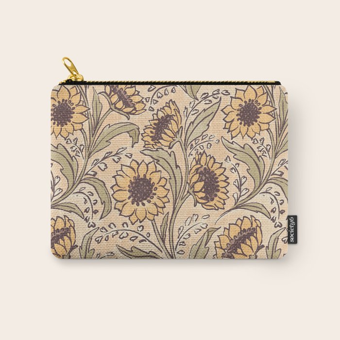 Sunflowers - gold Carry All Pouch Gallery Image 1