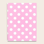 Polka Dots (White & Pink Pattern) Notebook Gallery Image 4