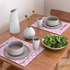 Polka Dots (White & Pink Pattern) Placemat Gallery Image 2