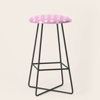 Polka Dots (White & Pink Pattern) Stool Gallery Image 1