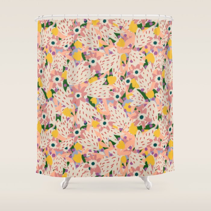 Floral Collage  Shower Curtain Gallery Image 1