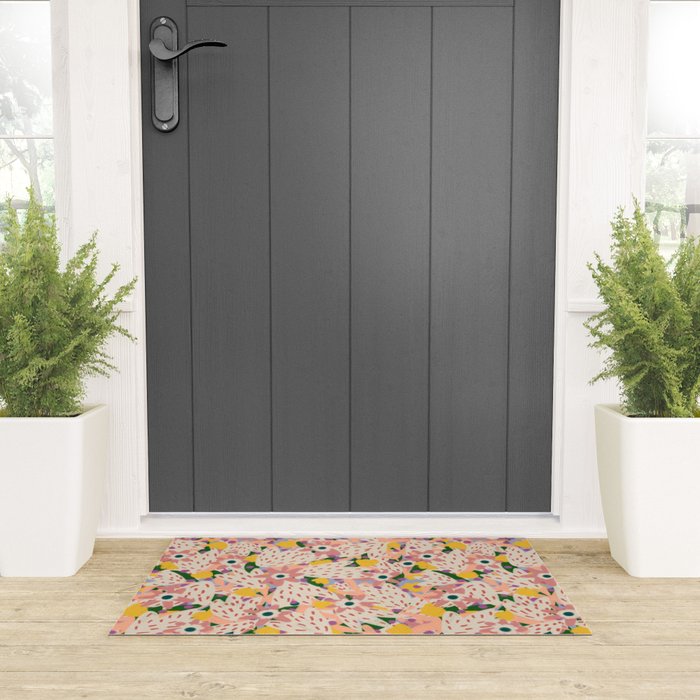 Floral Collage  Welcome Mat Gallery Image 3