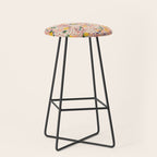Floral Collage  Stool Gallery Image 1