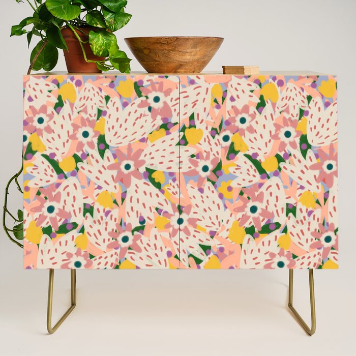 Floral Collage  Credenza Gallery Image 1