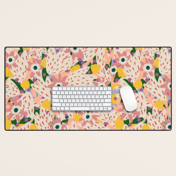Floral Collage  Desk Mat Gallery Image 1