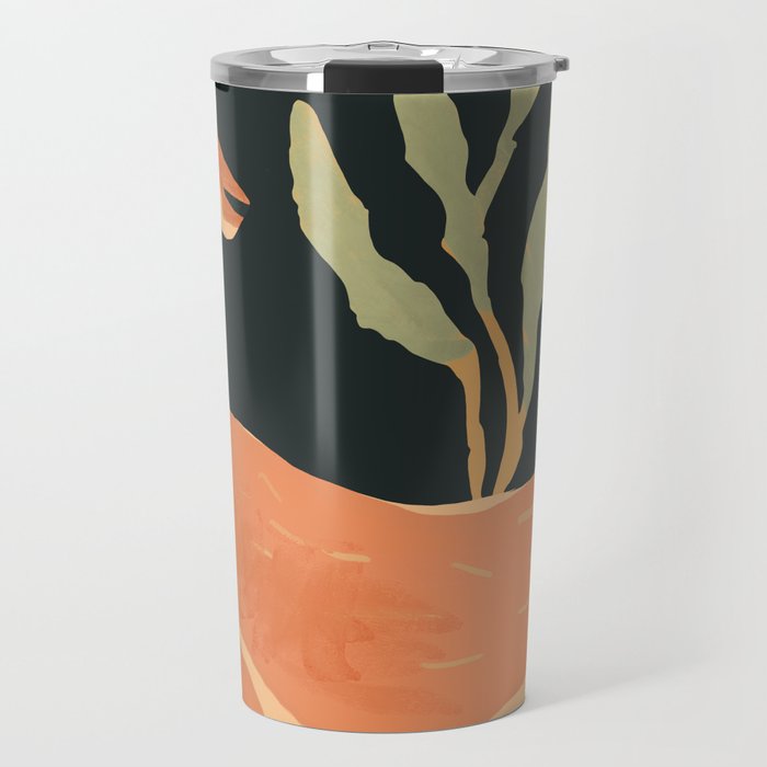 Minimal Abstract Art Deer Travel Mug Gallery Image 1