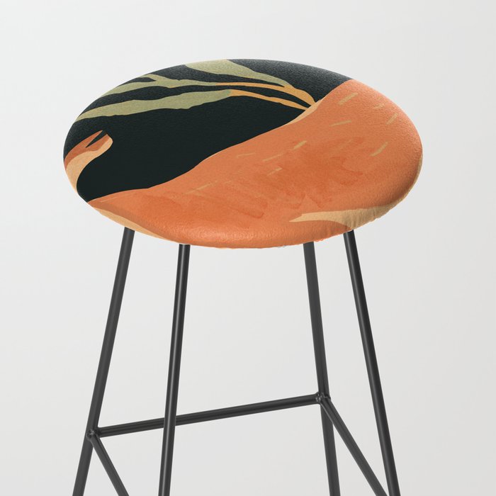 Minimal Abstract Art Deer Stool Gallery Image 2