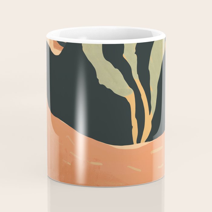 Minimal Abstract Art Deer Coffee Mug Gallery Image 4