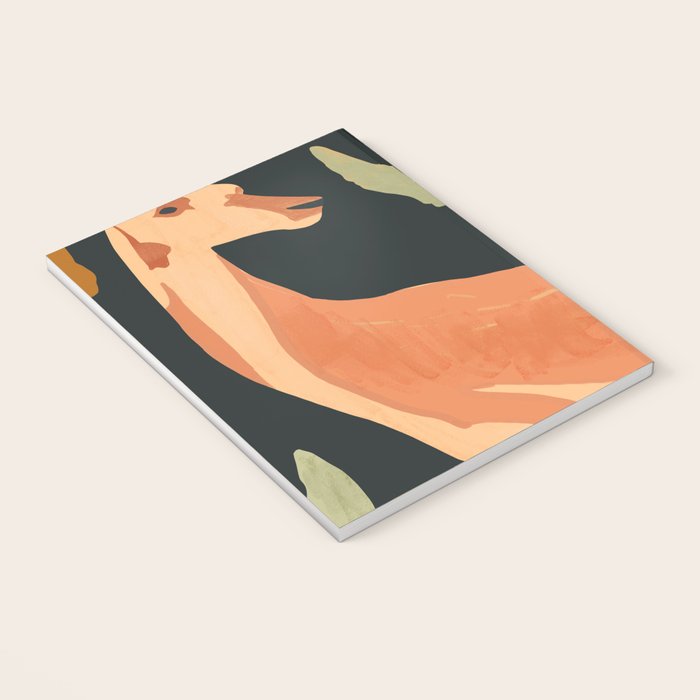 Minimal Abstract Art Deer Notebook Gallery Image 3