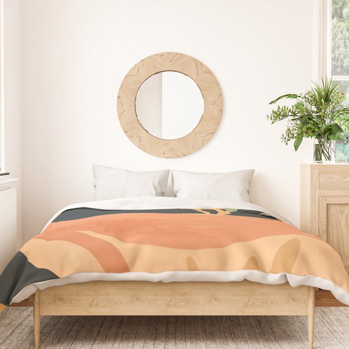 Minimal Abstract Art Deer Duvet Cover Gallery Image 3