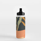 Minimal Abstract Art Deer Water Bottle Gallery Image 2