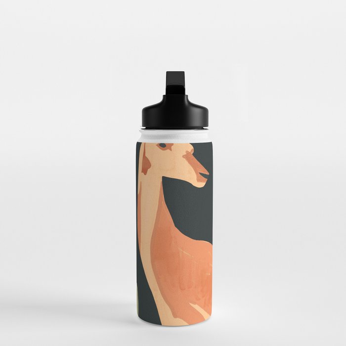 Minimal Abstract Art Deer Water Bottle Gallery Image 3