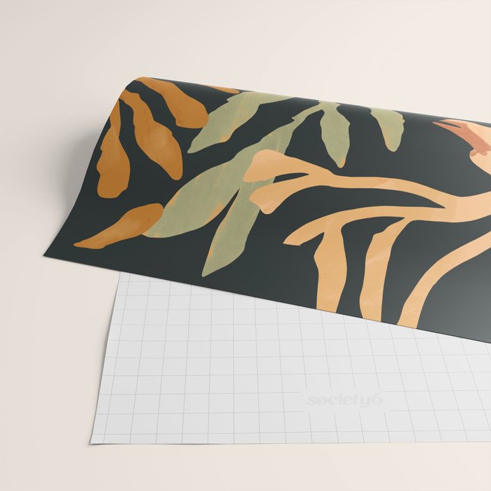 Minimal Abstract Art Deer Wrapping Paper Gallery Image 2