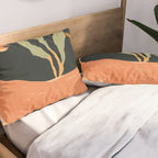 Minimal Abstract Art Deer Pillow Sham Gallery Image 2
