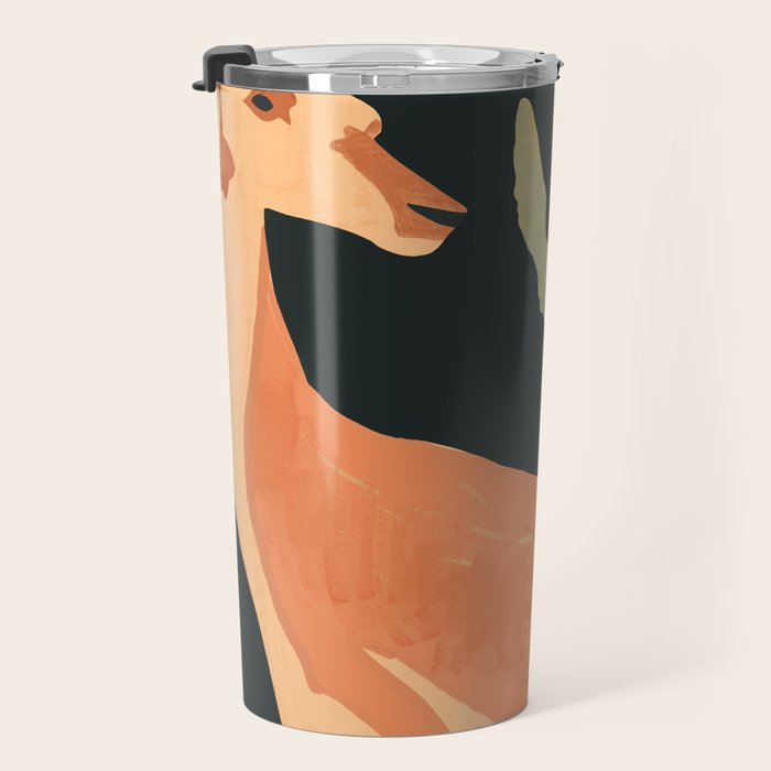 Minimal Abstract Art Deer Travel Mug Gallery Image 3