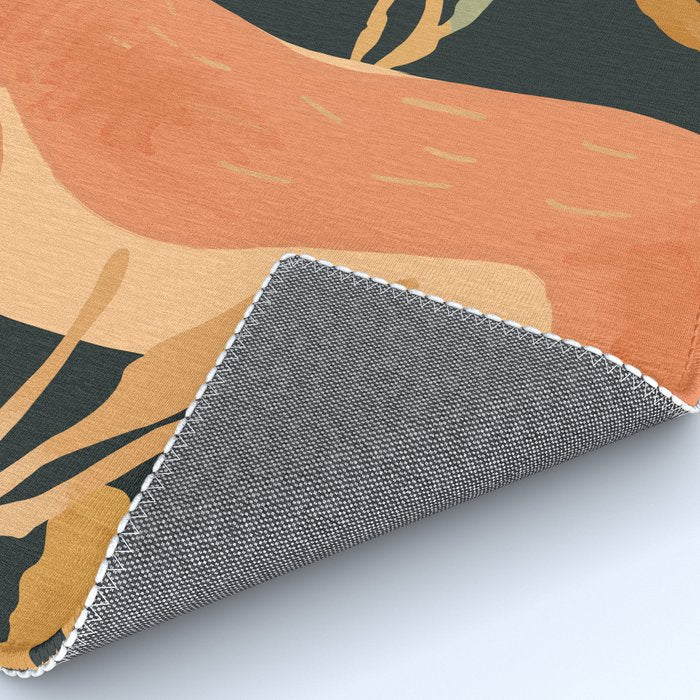 Minimal Abstract Art Deer Rug Gallery Image 4