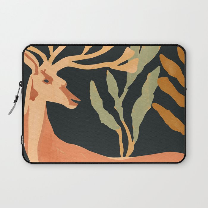 Minimal Abstract Art Deer Laptop Sleeve Gallery Image 1