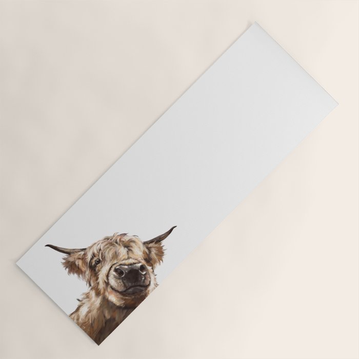 Sneaky Highland Cow Yoga Mat Gallery Image 1