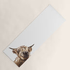 Sneaky Highland Cow Yoga Mat Gallery Image 1