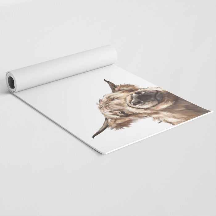 Sneaky Highland Cow Yoga Mat Gallery Image 2