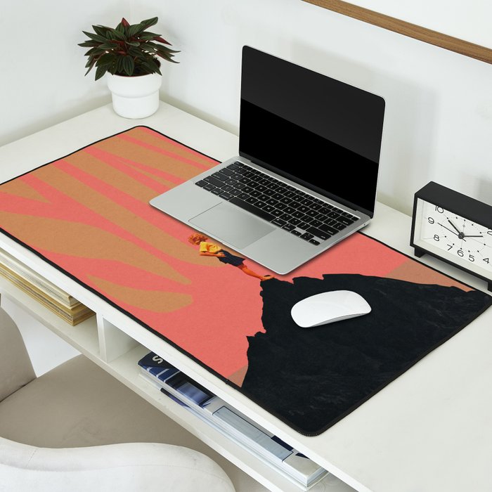 Pink Summer Sun Desk Mat Gallery Image 2