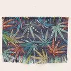 boho weed midnight Wall Hanging Gallery Image 1