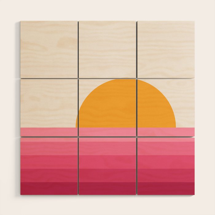 Sunseeker 15 Landscape Wood Wall Art Gallery Image 1